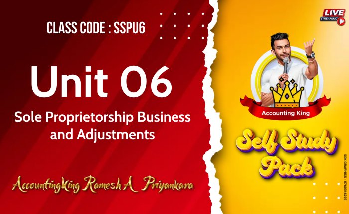 06. Sole Proprietorship Business and Adjustments